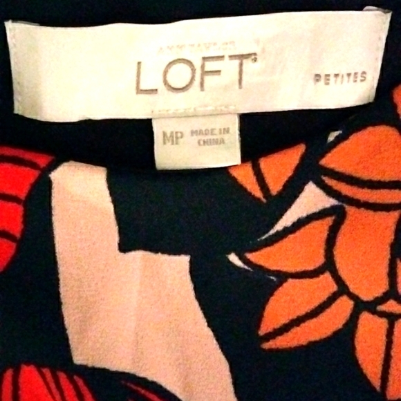LOFT Floral Dress Size MP - Picture 6 of 7